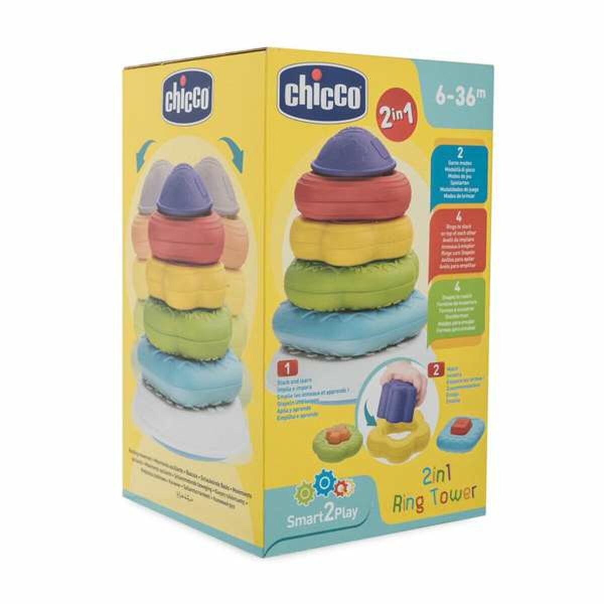 Bloques Apilables Chicco Pyramid PVC
